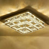 20-100cm Flush Mount Modern Square Ceiling Chandelier Crystal Light Lamp Pendant