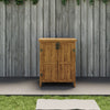 Wooden Outdoor Garden Cabinet Utility Storage Tools Shelf BoxShed Pent Roof Box