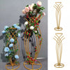 50-100CM Gold Geometric Plinth Flowers Stand Pedestal Wedding Decor Centrepiece