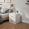 Bedside Table with 2 Drawers, Nightstand, Cabinet Drawers Side Storage Unit