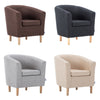 Victorian Retro Wing Back Armchair Accent Oyster Fireside Sofa Lounge Tub Chair