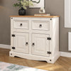Corona Sideboard White 2 Door 2 Drawer Cupboard Mexican Solid Pine