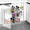 Blind Corner Bracket & Plates Cabinet Pull Out Drawer Base Shelve Storage Basket