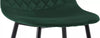 Dining Chairs Velvet Set Padded Seat Metal Leg Kitchen Chair Home Office