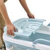 Lidded Bathtub Folding Portable BathTub Adult Kids Warm Spa Soaking Barrel Bucke