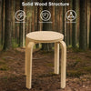 Sturdy Wooden Stools for Indoor Use – 4-Pack Classroom, Kitchen & Dining Room