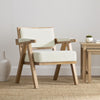 Dusk Matilda Ivory Boucle & Solid Wood Accent Chair RRP £199