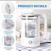 1.8L 1500w Electric Glass Kettle Quick Boil Stylish Kettle Modern Look