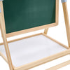 Double Sided Wooden Easel Kids Blackboard & Whiteboard Art Drawing Chalk 2 In 1