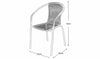 Tasmania Rattan Effect Patio/Balcony Set - Brown Bistro Table & 2 Chairs Set