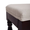 Vanity Chair Dressing Table Stool Makeup Seat Baroque Piano Chair, 46.5x39x29 CM