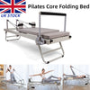 Pilates Reformer Stretch Machine - Foldable Home Gym Equipment (Beige)