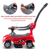 3 in 1 Ride on Push Along Car Horn Sound Safety Barrier Storage Seat Toy Red