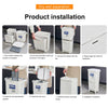 Kitchen Rubbish Waste Bin Recycling Dual Multi Compartment Pedal Dustbins Wheels