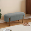 Faux Fur Shaggy Footstool Footrest Pouffe Foot Stool Padded Ottoman Seat Bench