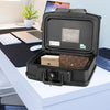 Fire & Water Resistant Security Safe Box Portable Safe Box Chest W/Key Lock
