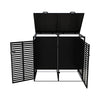 OUTDOOR WHEELIE BIN STORAGE METAL DOUBLE SHED DUSTBIN RUBBISH SCREEN SHELTER NEW