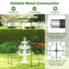 Costway Birdcage Shape Gazebo Pergola Pavilion Galvanized Metal Arch Trellis