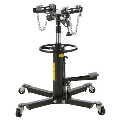 1100lbs Transmission Jacks Hydraulic Transmission Jack 2 Stage W/ Wheels for Car