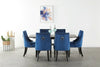 Velvet Dining Chair with Door Knocker Ring Windsor Dressing Room Chair 1/2/4/6