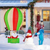 4.5FT LED Christmas Santa Claus with Hot Air Balloon Pre-lit Xmas Decoration