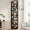 Tribesigns Extra Tall Narrow Bookshelf, 7 Tier Skinny Bookcase for Small Spaces