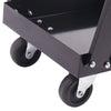3 Tier Heavy Duty Trolley Welding Cart with Chains for MIG TIG Welder Machine