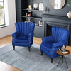 Fireside Fabric Occasional Armchair Padded Seat Sofa Lounge Shell WingBack Chair