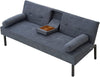 Panana Fabric Sofa Bed Sofabed with Drink Holders Recliner Free Bolster Cushions