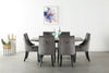 Velvet Dining Chair with Door Knocker Ring Windsor Dressing Room Chair 1/2/4/6