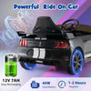 Kids Soft Start Electric Vehicle 12V Battery Powered car w/Remote Control-Black