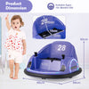 Electric Ride on Bumper Car 12V Electric 360° Spin Car Purple