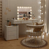 LED Hollywood Makeup Mirror 58*45cm Large Dimmable Mirror with USB Charging Gold