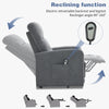 Electric Rise Recliner Chair Sofa Upholstered Armchair with Control for Disabled