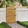 Wooden Garden Gate Pedestrian Privacy Fence Gate Porch Decorative Fence Panel