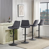 1/2/3/4x Bar Stools Adjustable Breakfast Kitchen Stools Velvet Swivel Gas Lift