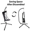 Foldable Garden Hanging Egg Chair w/Stand Outdoor Seat Cloth Swing Hammock Patio