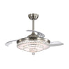 LED Ceiling Fan Light Dimmable Living Room Chandelier Lamp Remote Control 42in
