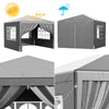 Gazebo Heavy Duty Marquee 3x3m Waterproof Garden Party Tent Shelter With 4 Sides