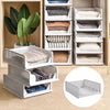 Stackable Folding Wardrobe Organiser Shelf Rack Pantry Closet Storage Box Drawer