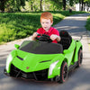 Licensed Lamborghini 4WD Kids Ride-on Toy with LED Lights-Green