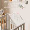 Premium Baby Toddler Cot Bed with Wheels & 4 Drawers Eco-friendly 85x62x108cm UK