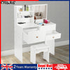 Dressing Makeup Set Bedroom Nenlgjbo Mirror with Stool Table Desk Vanity drawers