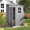 Plastic Garden Storage Shed Tools House 5 x 3 FT Outdoor Tools Storage Sheds