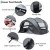 3-4 Man Waterproof Pop up Camping Tent Hiking Outdoor Tent 2 window 2 door floor