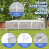 3*9m 5-Sided Iron PE Cloth Spiral Pipe Pergola Canopy Patio Gazebo Play Tent
