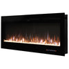50'' Electric Fireplace 9 LED Flame Crystals/Log Stove Wall Fire Heater + Remote