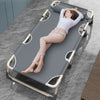 Sun Lounger Folding Recliner Reclining Garden Outdoor Guest Bed with Cushion