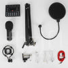 UK Podcast Equipment Bundle BM800 Condenser Microphone Bundle W/ Live Sound Card
