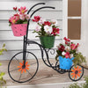 Bicycle Planter Metal Plant Stand Garden Bike Flower Pot Cart Holder Basket Deco